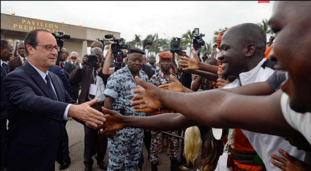 Hollande en Cte d'Ivoire (juillet 2014)