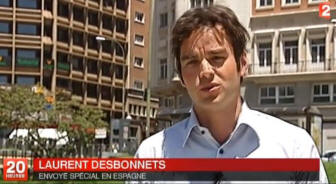 Laurent Desbonnets, envoy spcial en Espagne pour France 2