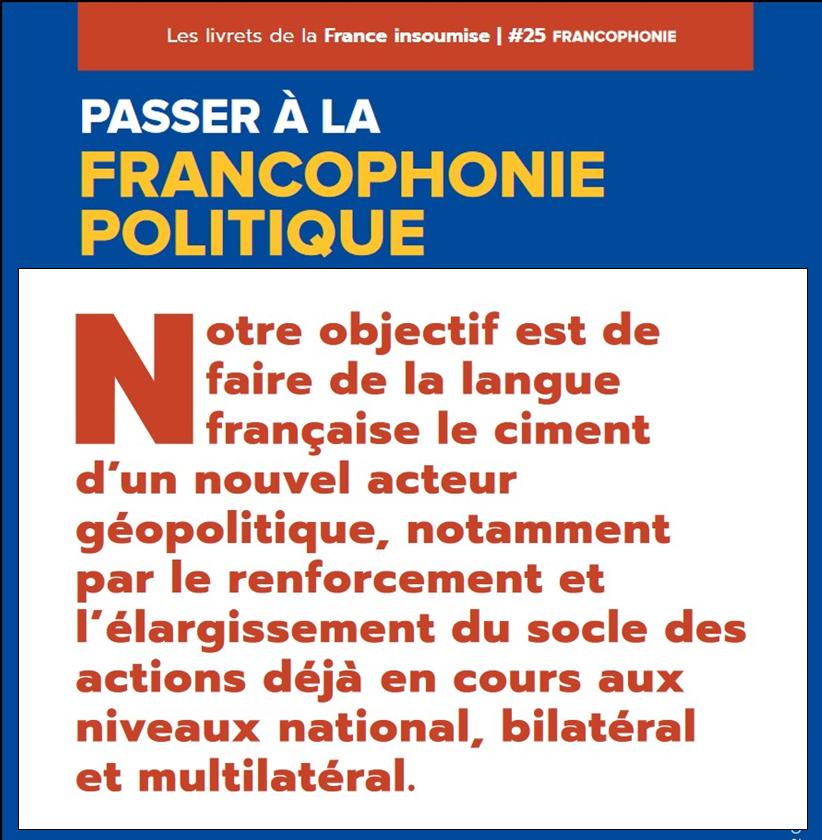 Mlenchon et la Francophonie politique