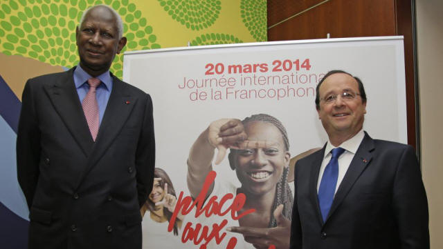 Abdou Diouf et Franois Hollande