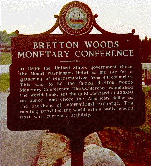 Confrence de Bretton Woods sur la monnaie