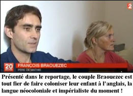 Franois Braouezec, fier de coloniser son enfant  l'anglais !