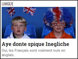 Les Fran�ais sont nuls en anglais !