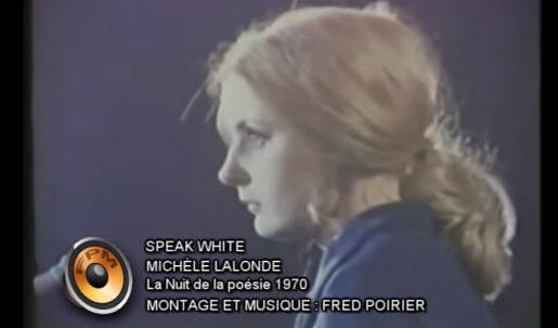 "Speak White" de Michèle Lalonde, en reggae