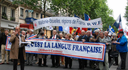 Manifestation pour le franais, le 18 juin 2011