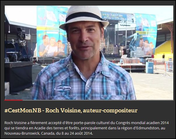 Roch Voisine, prsente au Congrs mondial des Acadiens