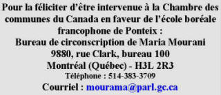 Soutien à Mme Maria Mourani