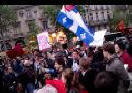 Manifestation  Paris en soutien aux tudiants du Qubec