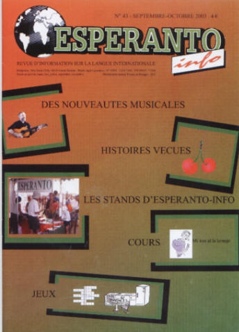 Revue Espranto-info n43 de septembre-octobre 2003