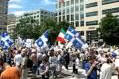 Marche pour le franais au Forum de la langue franaise  Qubec