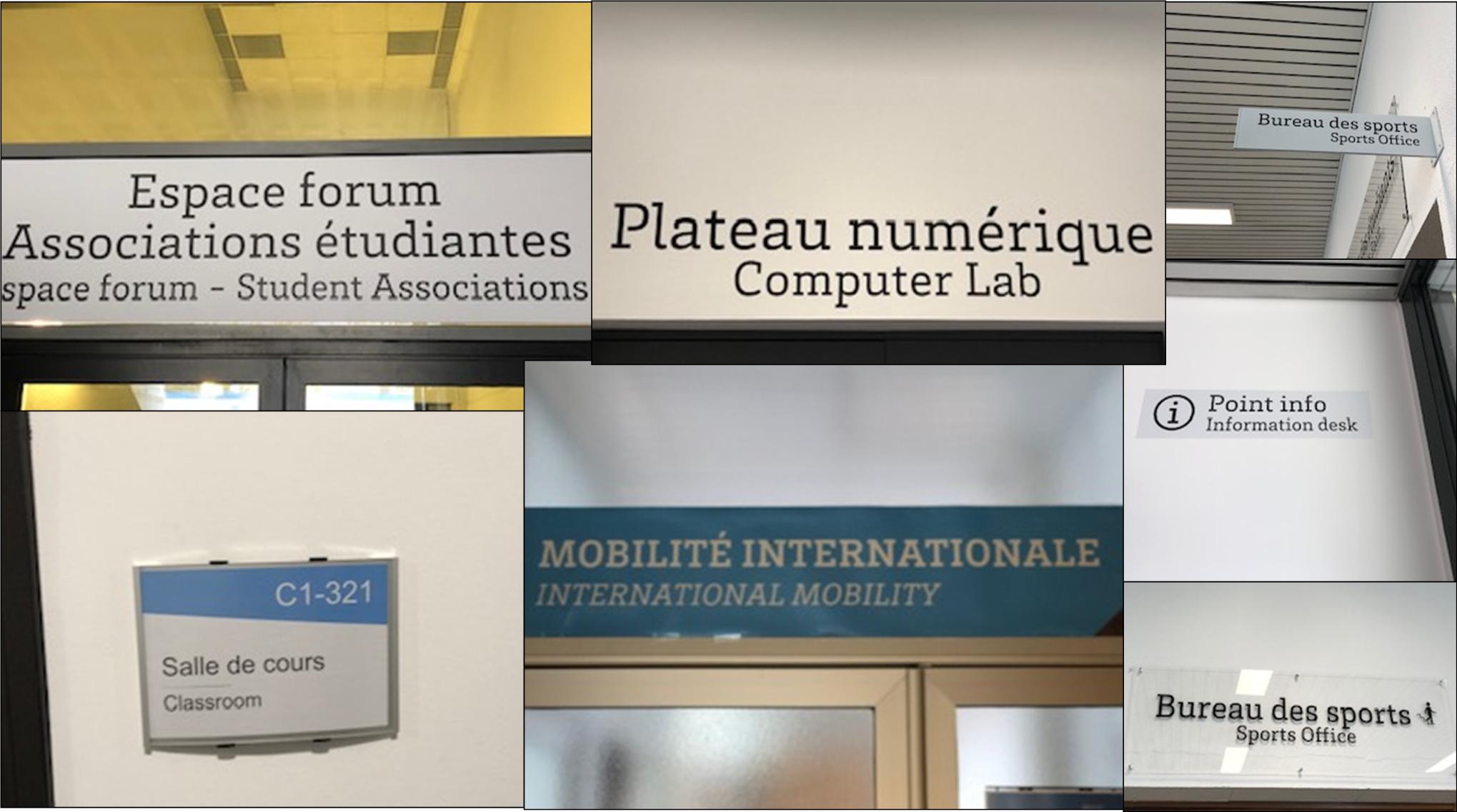 Affichages bilingues illégaux de l'Université de Bordeaux