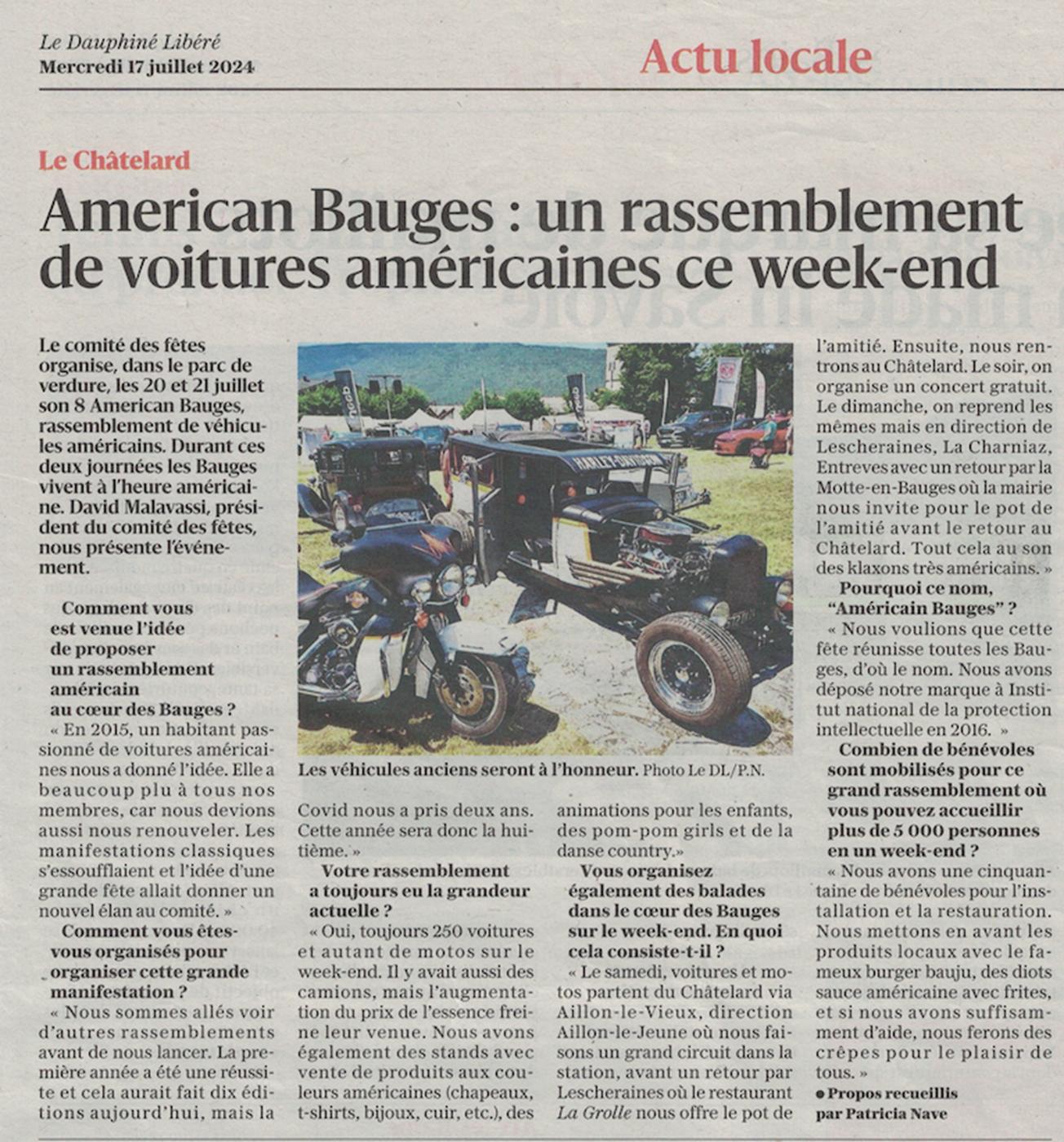 American Bauges et irrespect de la langue française