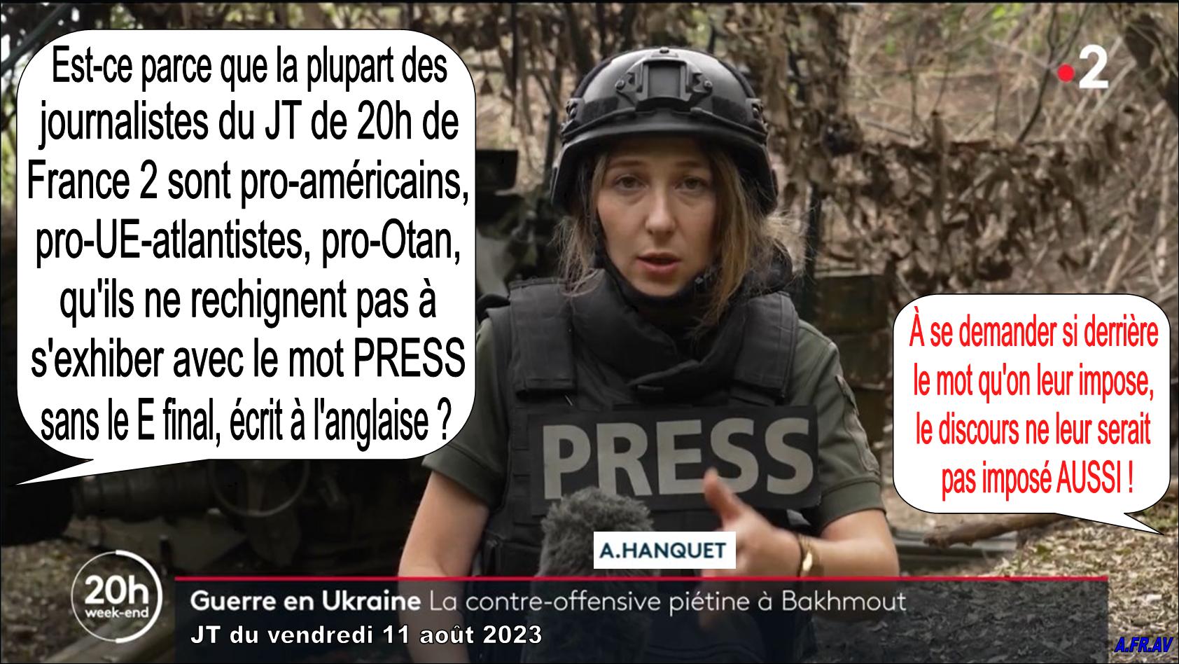 Anaïs Hanquet, Valérie Lucas, Patric Miette, Violetta Pedorych, Ukraine JT du 20h de France 2