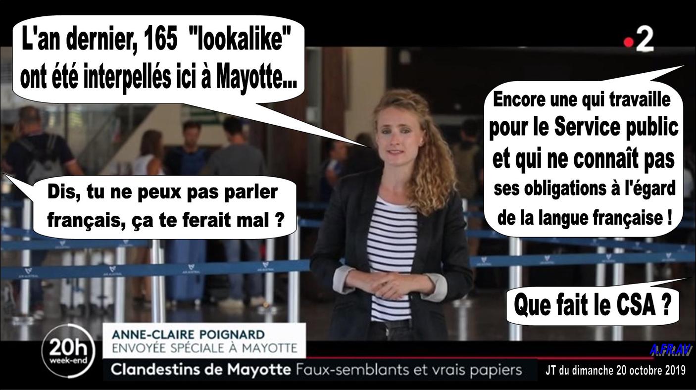 Anne-Claire Poignard, journaliste à France 2 à Mayotte