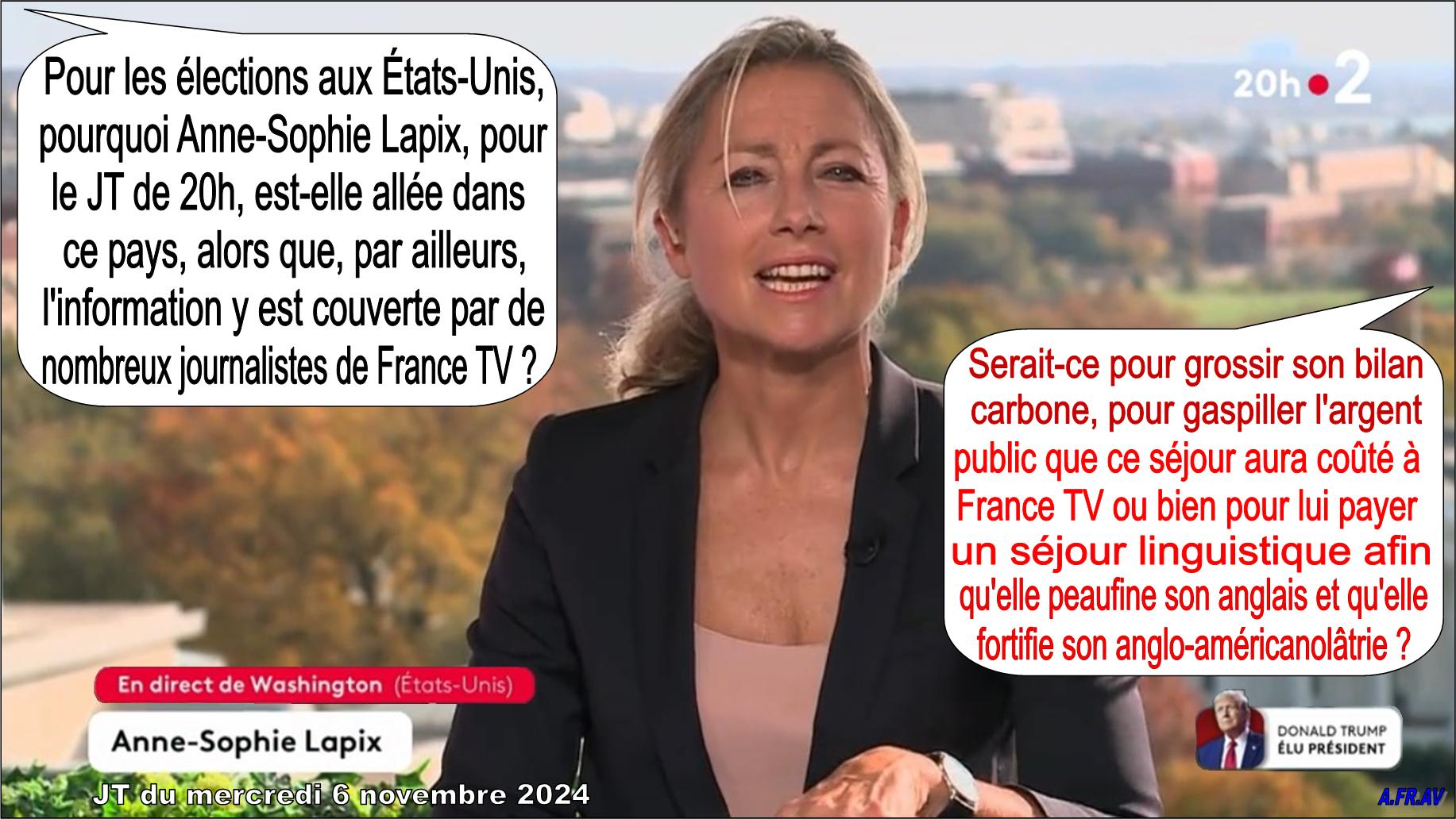 Anne-Sophie Lapix, États-Unis d'Amérique, France 2