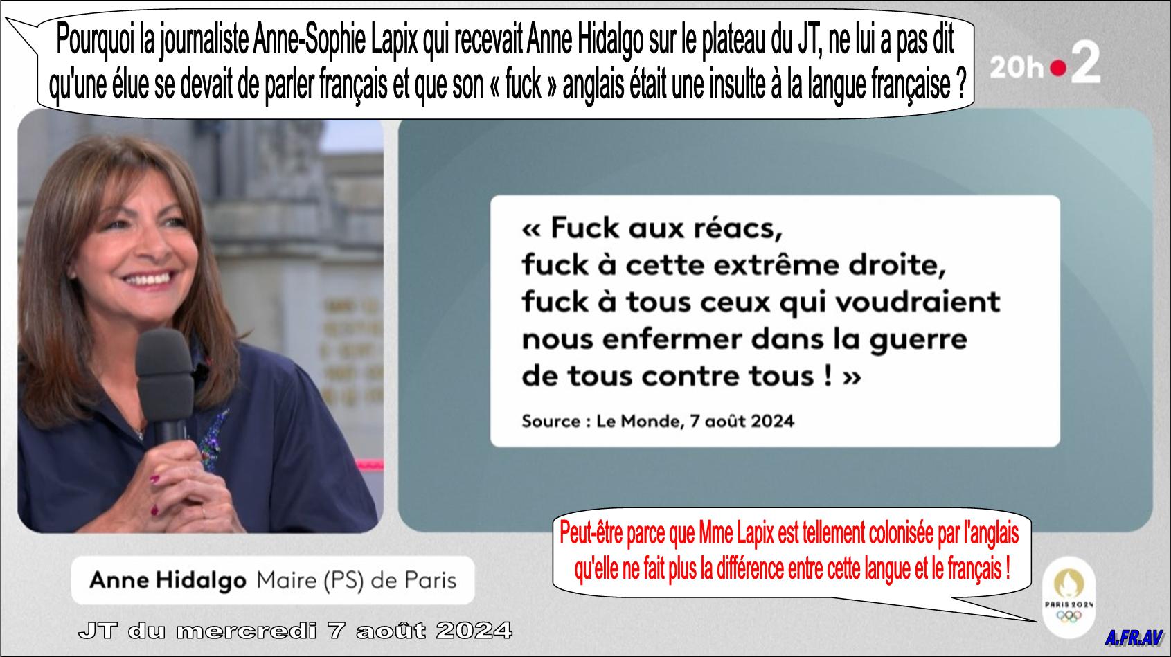 Anne-Sophie Lapix et Anne Hidalgo