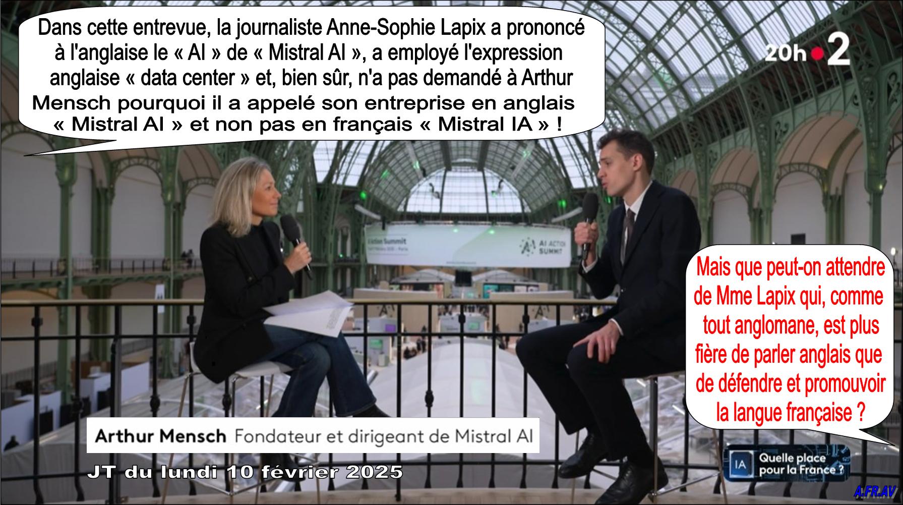 Anne-Sophie Lapix, Arthur Mensch, Mistral AI