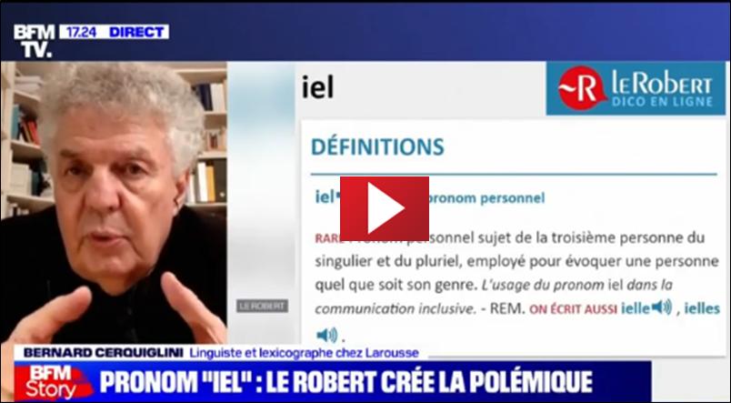 Bernard Cerquiglini sur les nouveaux prénoms neutres entrés dans le Petit Robert.