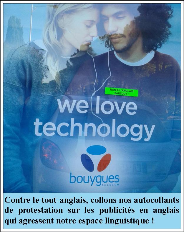 Bouygues-Télécom et anglomanie