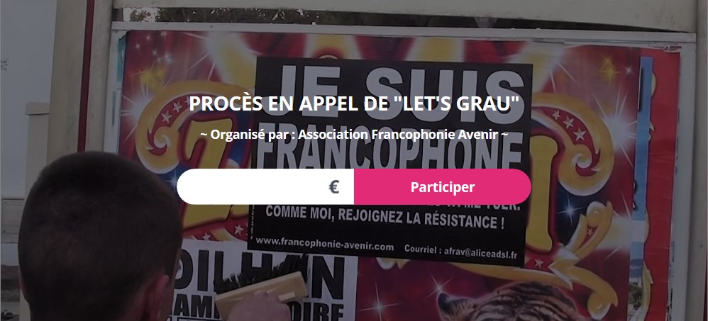 Cagnote, fonds participatif pour financer le procès Let's Grau, du Grau-du-Roi