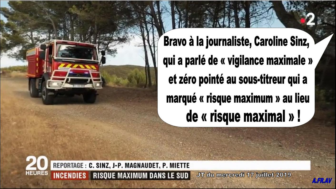 Caroline Sinz, journaliste à France 2