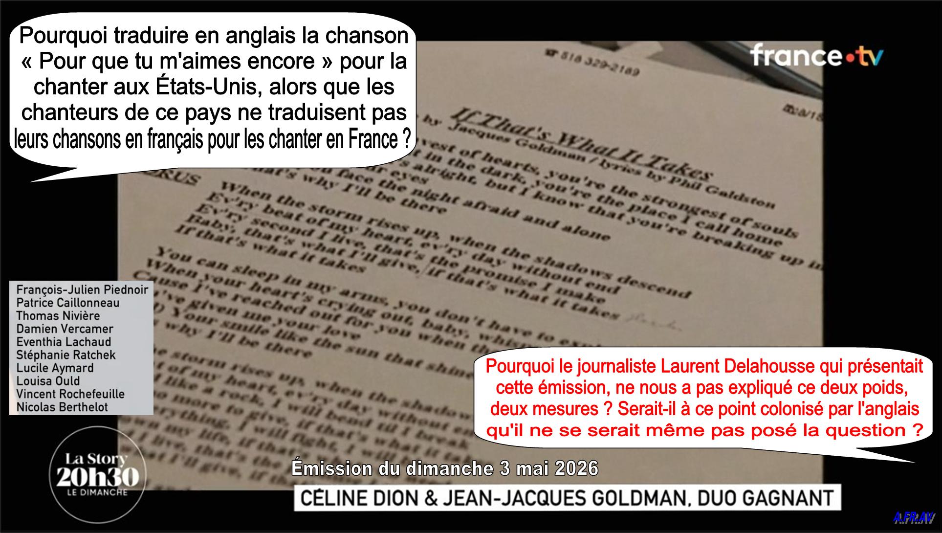 Céline_Dion, Jean-Jacques Goldman, Pour que tu m'aimes,