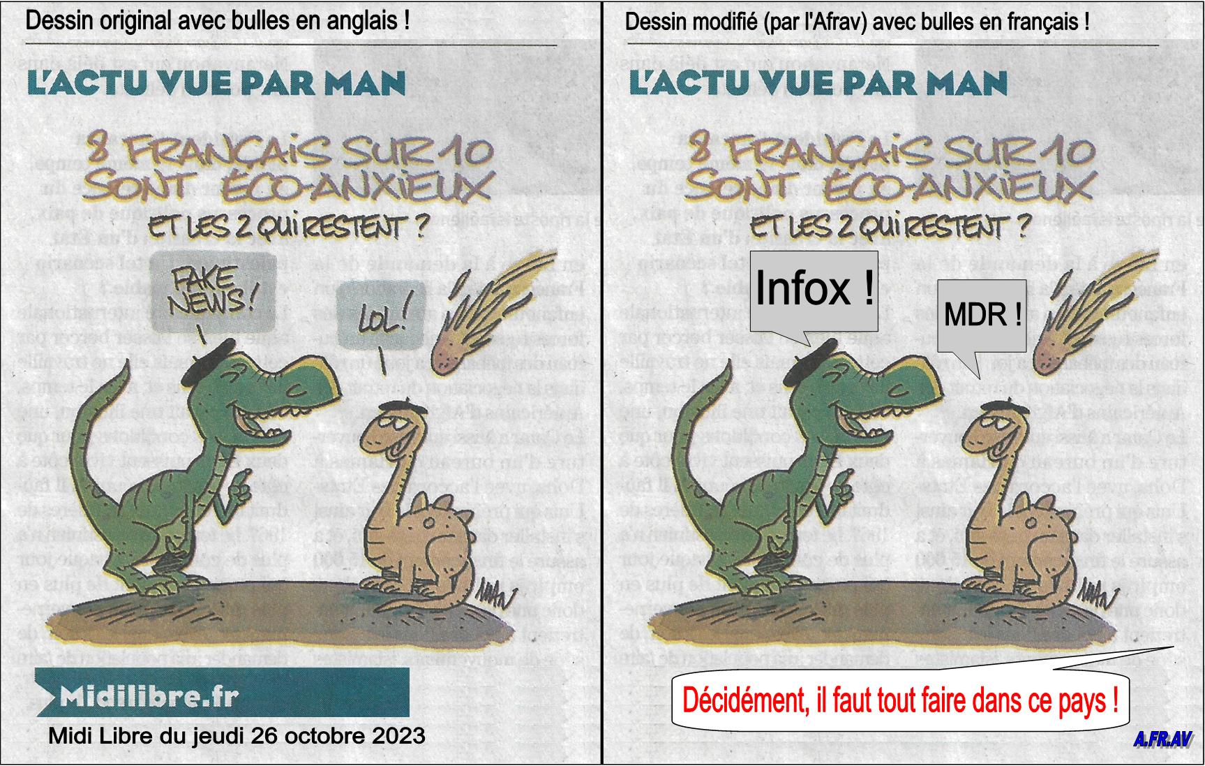 Dessin de MAN, dessinateur au journal Midi Libre