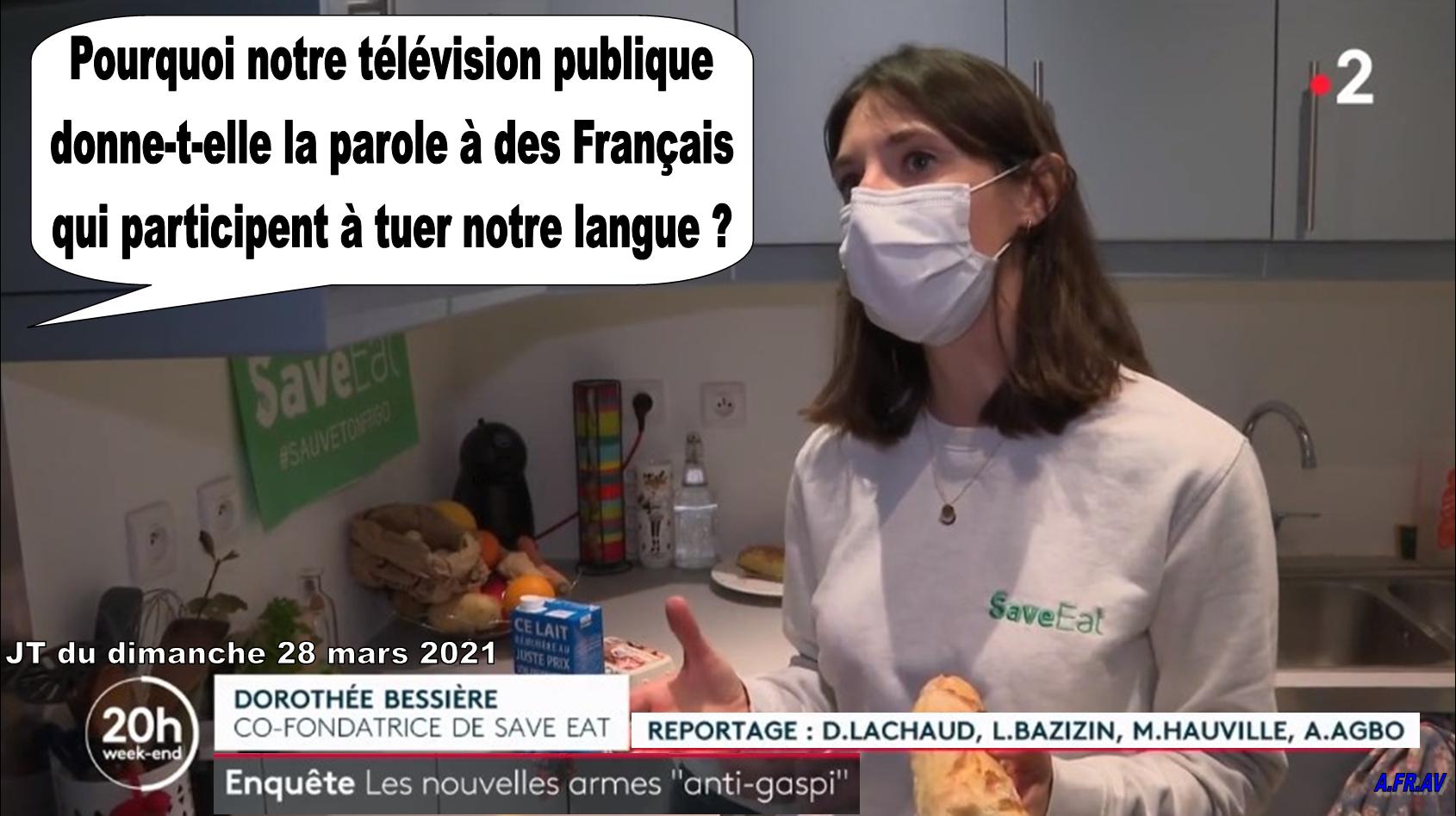 Dorothée Bessière, Dorothée Lachaud, Save Eat, anti-gaspi, France Télévisions