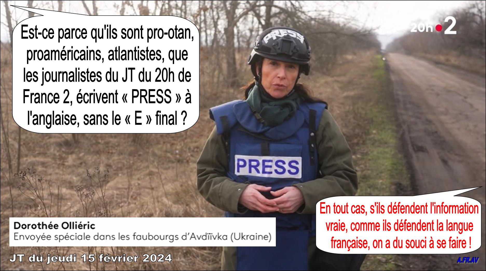 Dorothée Olliéric envoyée spéciale en Ukraine pour France Télévisions