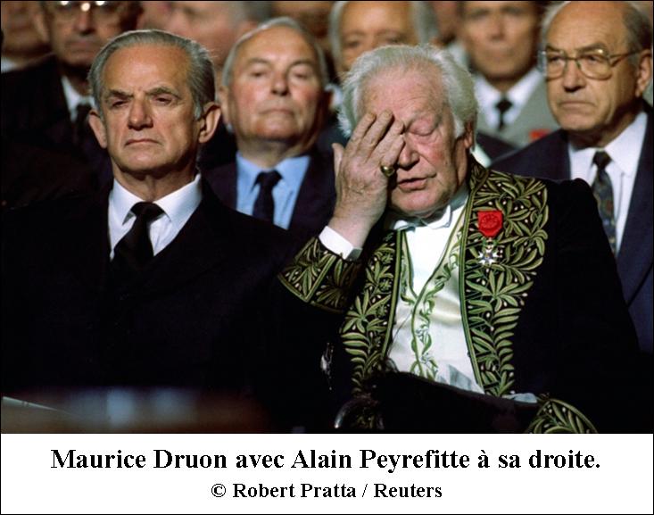 Maurice Druon et Alain Peyrefitte