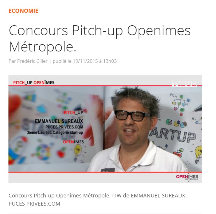 Emmanuel Sureaux au Pitch-Up de l'OPEN�mes
