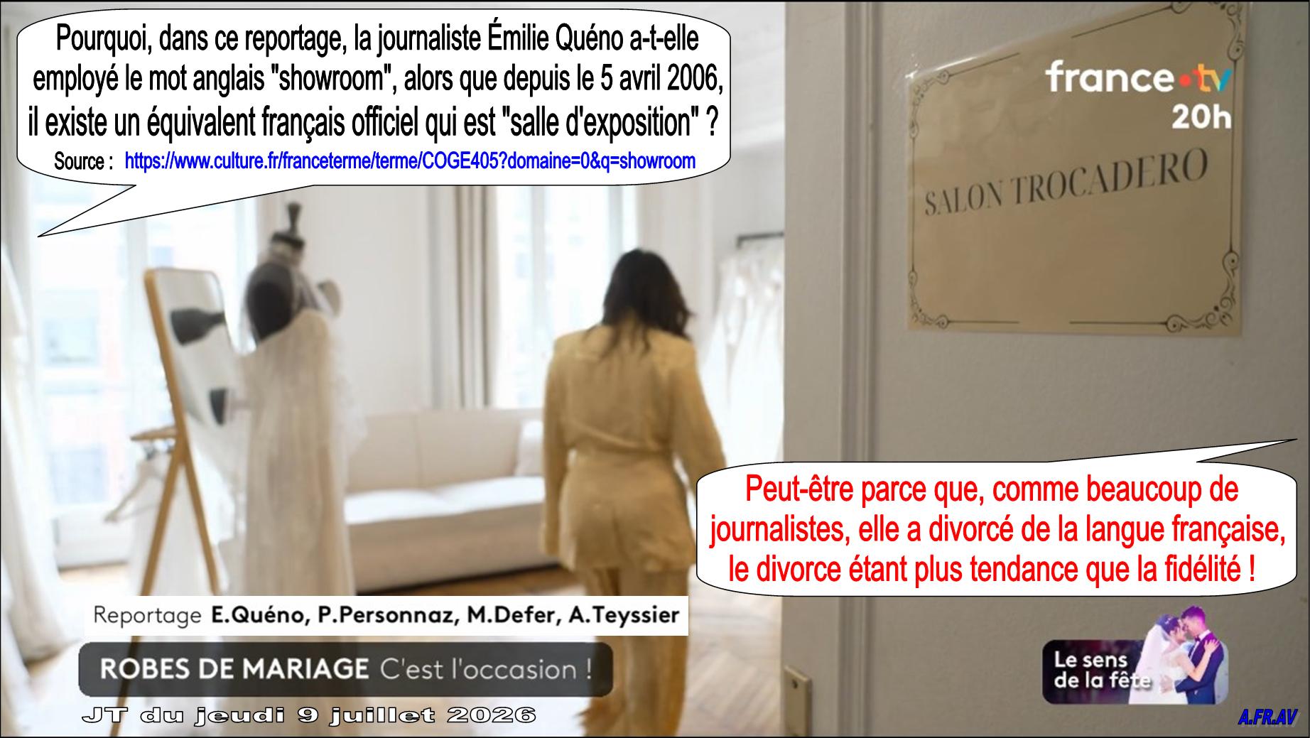Emilie Quéno, Magali Defer, journalistes, JT de 20h, France 2