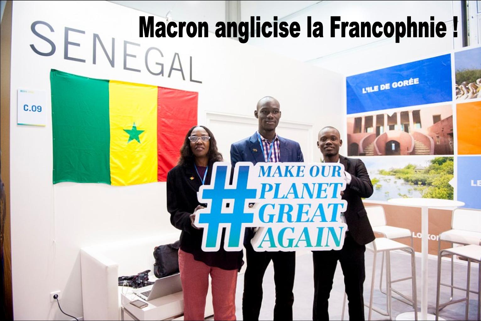 Emmanuel Macron anglicise la Francophonie