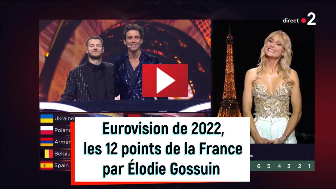 Eurovision 2022, Elodie Gossuin donne les 12 points de la France
