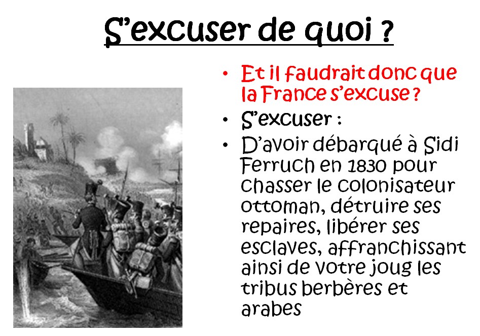 Pourquoi la France en Algérie