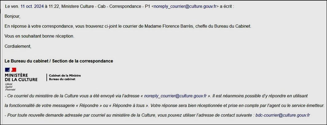 Florence Barrès, ministre de la Culture, Rachida Dati, langue française