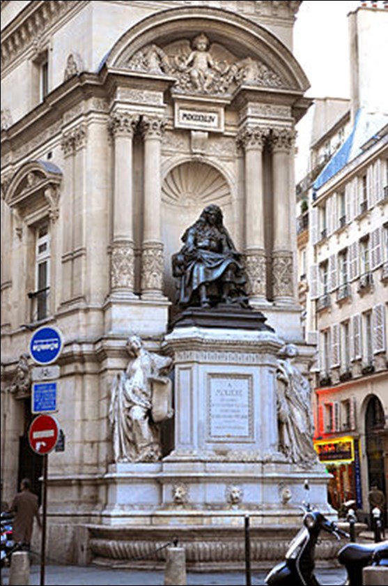 Fontaine Molière à Paris dans le 1er arrondissement.