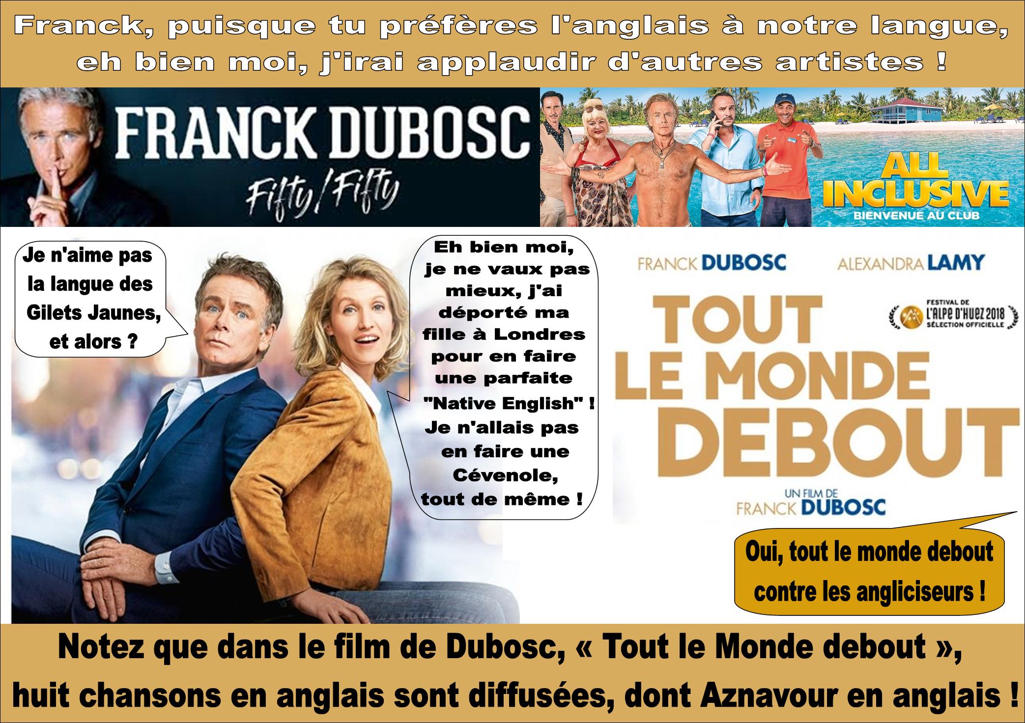 Franck Dubosc, Alexandra Lamy et la langue française