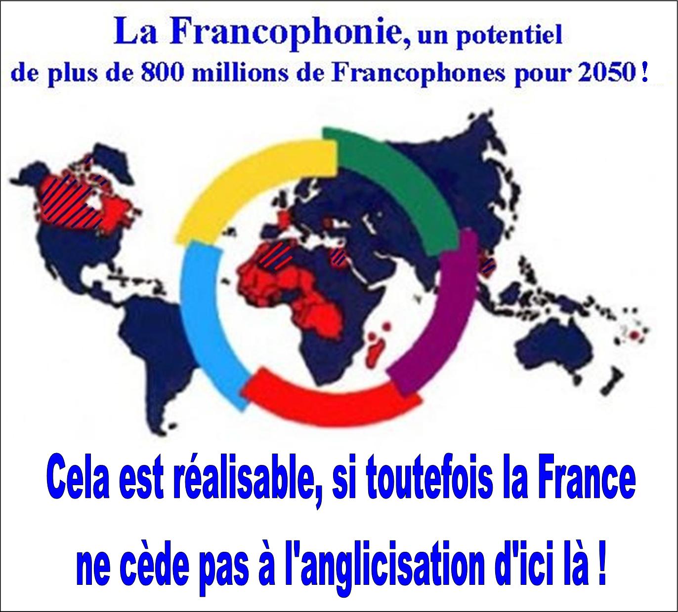 L'Espace francophone, plus de 800 millions de locuteurs d'ici 2050