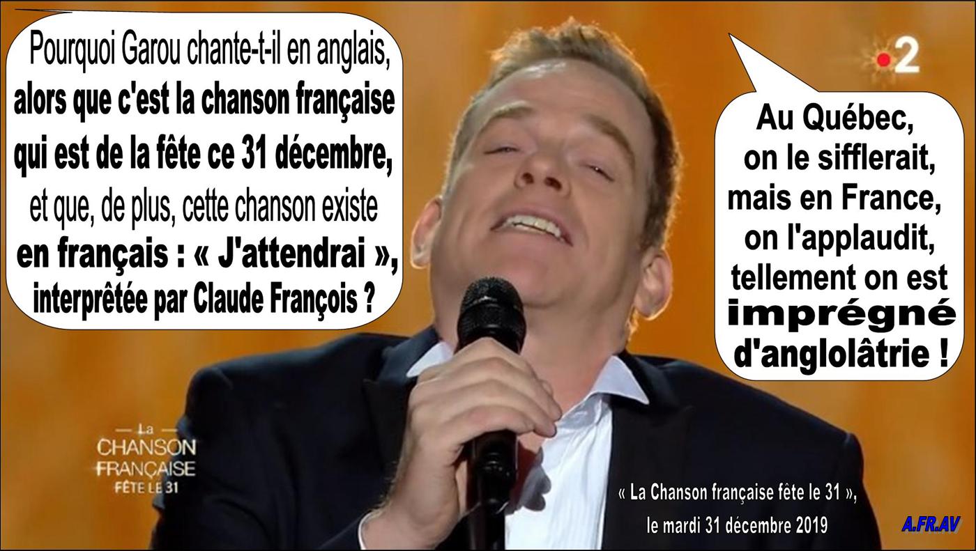 Garou, langue française et chanson française