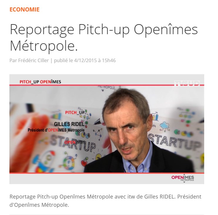 Gille Ridel, pr�sident d'OPEN�mes M�tropole