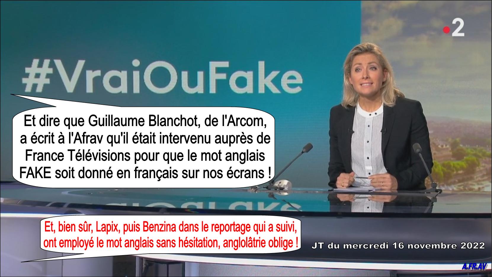 Guillaume Blanchot, Anne-Sophie Lapix, Jihane Benzina, INFOX, Fausses nouvelles, France 2, France Télévisions