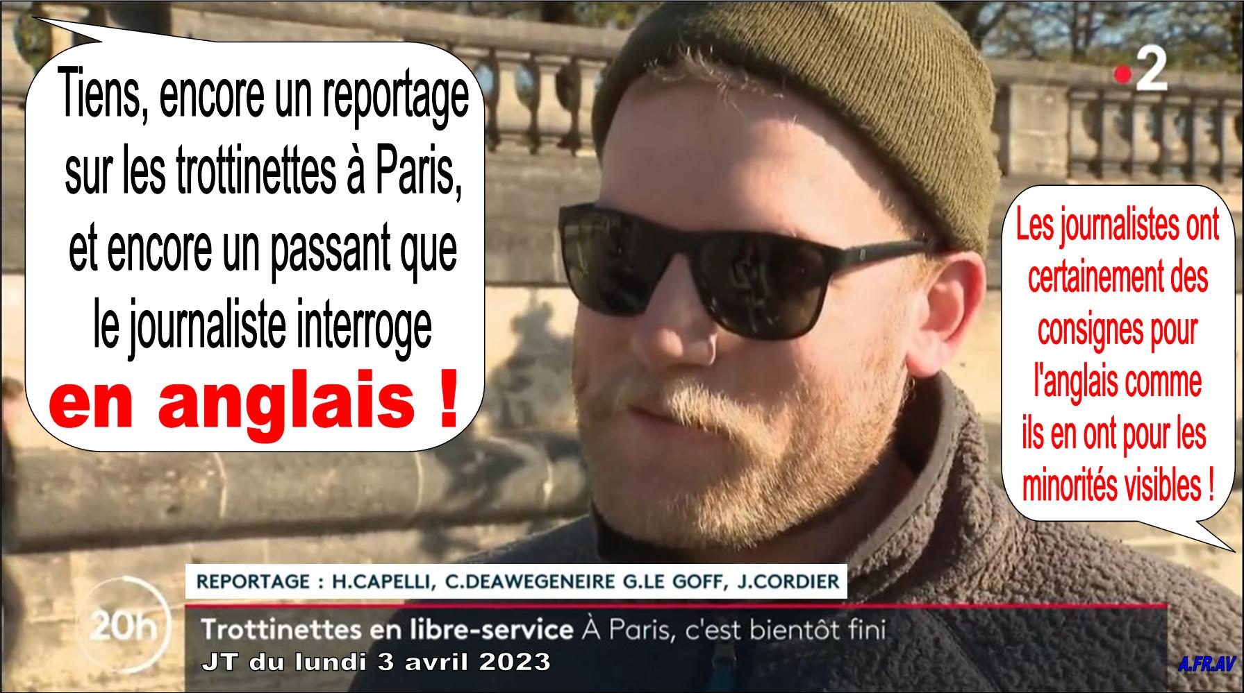 Hugo Capelli et les minorités visibles, JT de 20h de France 2
