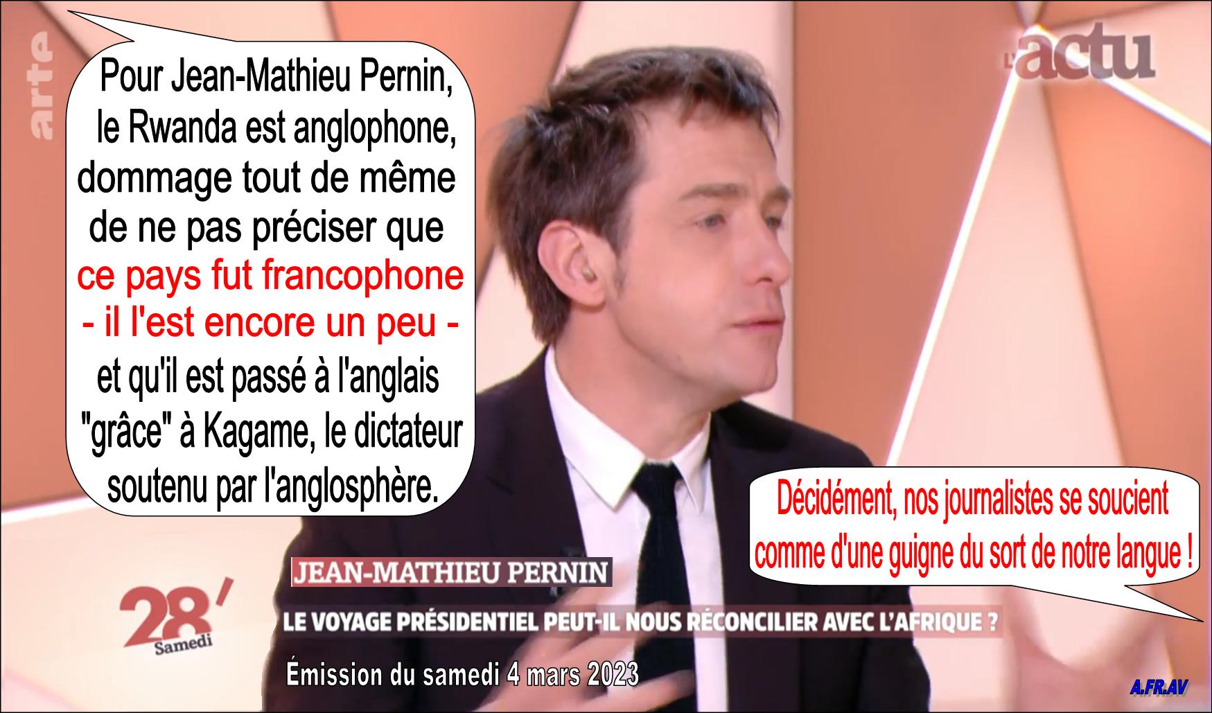 Jean-Mathieu Pernin, Arte, 28 Minutes, Rwanda et Francophonie