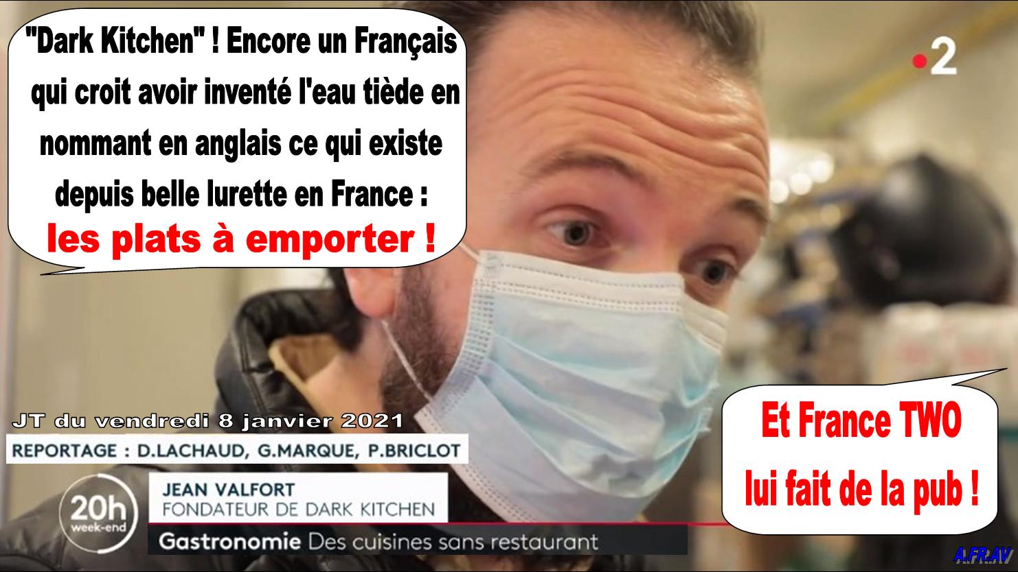 Jean Valfort et Dorothée Lachaud au JT de 20h de France 2