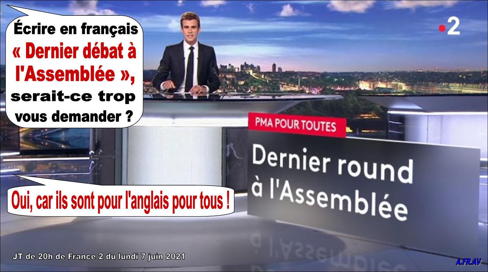 Journal télévisé du 20 heures de France 2