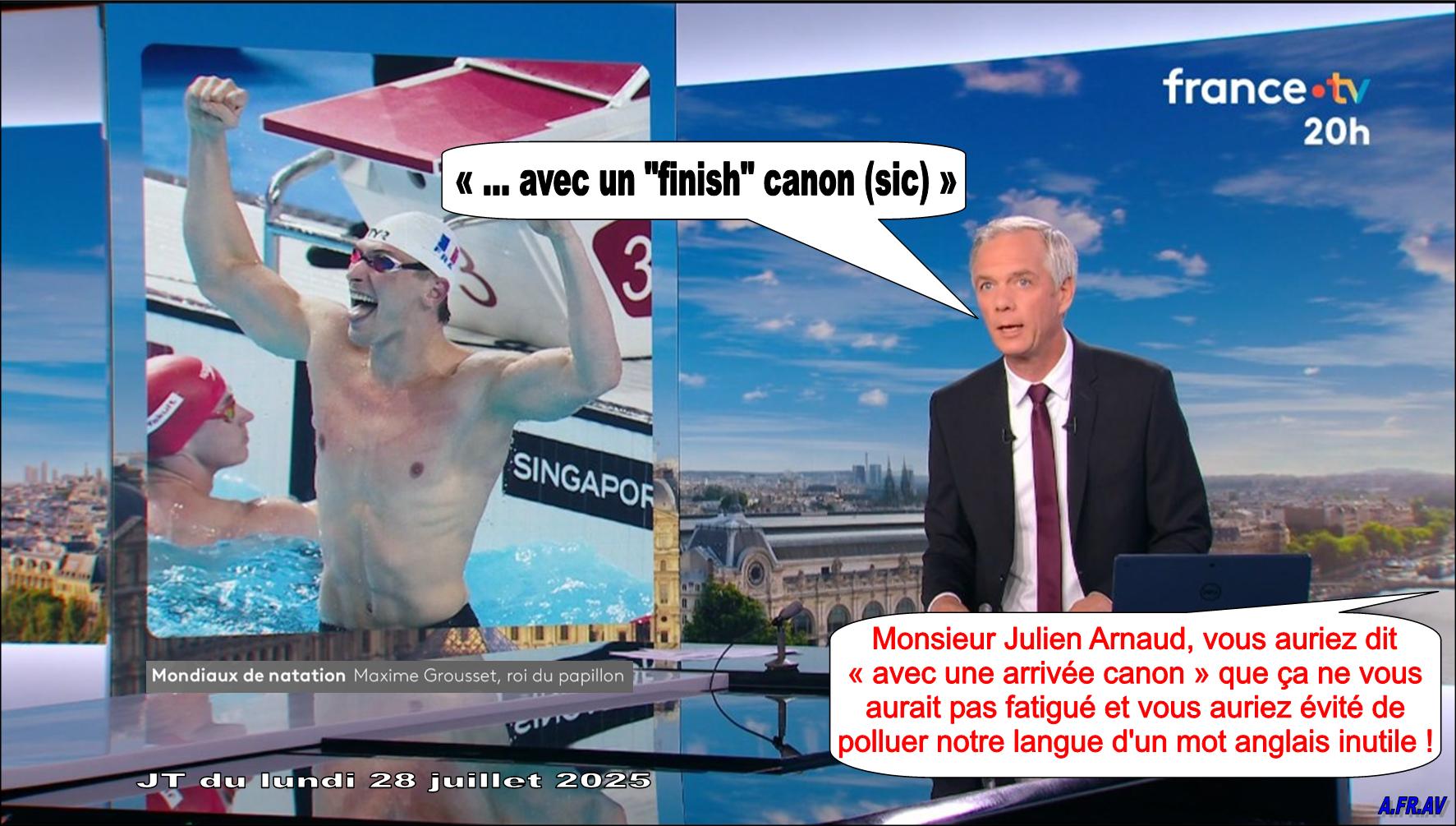 Julien Arnaud, journaliste, Maxime Grousset, natation