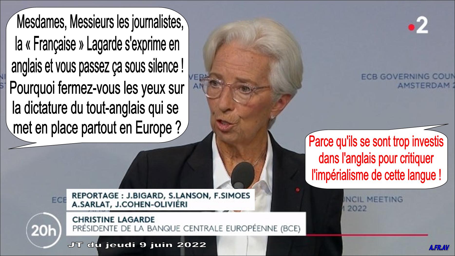 Julien Bigard, Christine Lagarde, Banque centrale européenne, BCE, France-Télévisions
