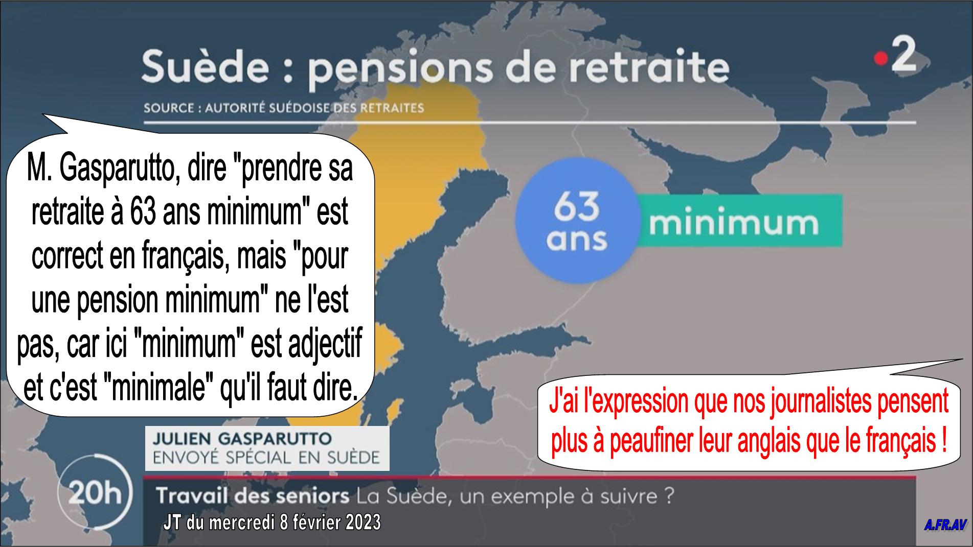 Julien Gasparutto, journaliste à France 2 au JT de 20h