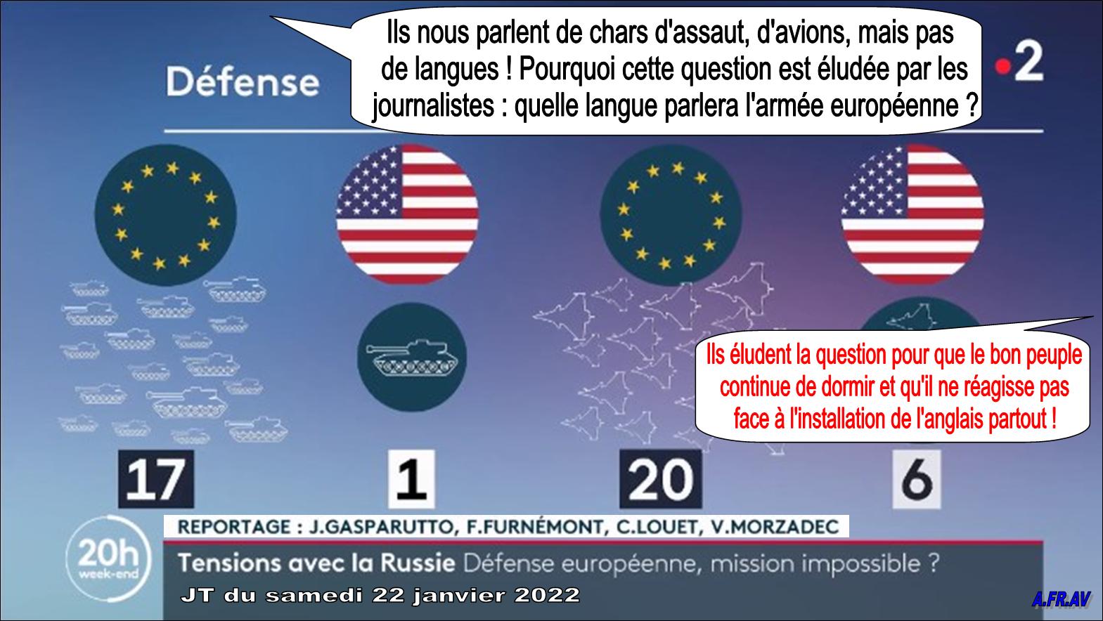 Julien Gasparutto, journaliste au JT de 20h de France 2 et l'armée européenne